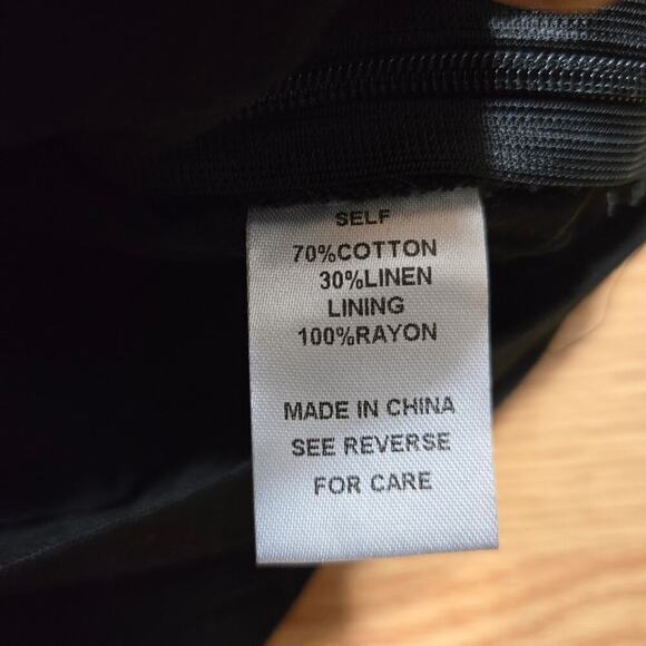 Herencia Collection Rose Embroidered Wrap Top L Cotton Linen Cottage Whimsigoth - Picture 9 of 12